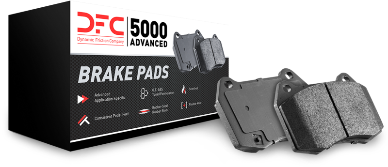 DFC 24-25 Ford Ranger (Usa/Canada) Front 5000 Advanced Ceramic Brake Pads and Hardware Kit