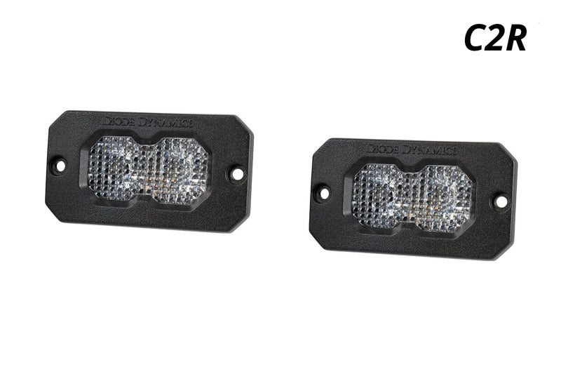 Diode Dynamics C2R White Flood Flush Mount LED Pod (Pair)