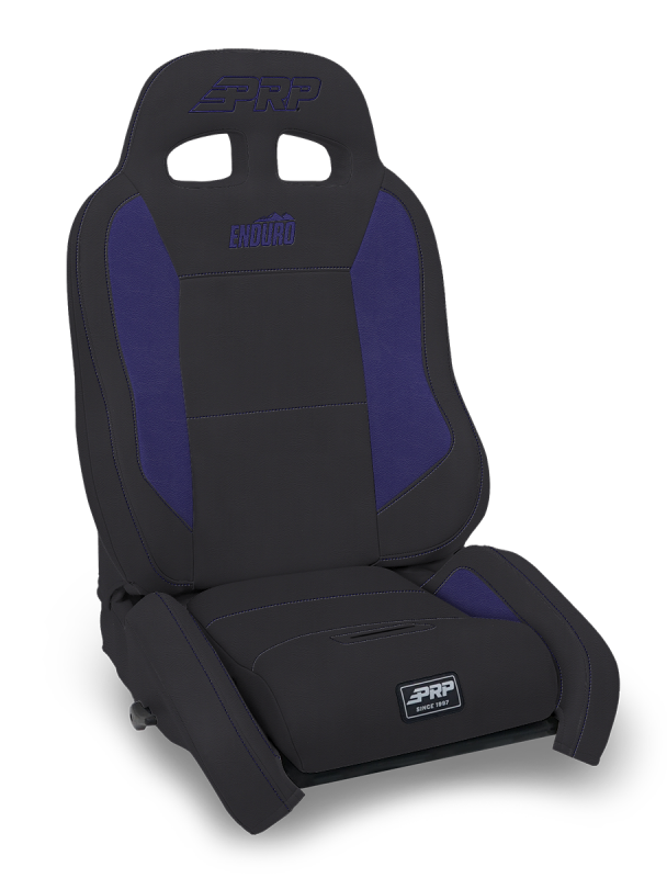 PRP EnduroCrawl Reclining Suspension Seat - Black/Purple Vinyl - Driver