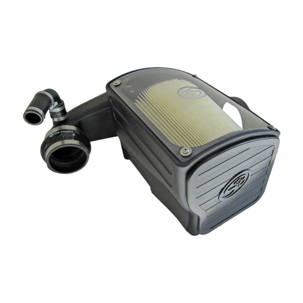 Cold Air Intake For 92-00 GMC K-Series V8-6.5L Duramax Dry Dry Extendable White S&B