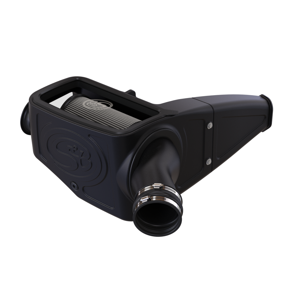 Cold Air Intake For 98-03 Ford F250 F350 F450 F550 V8-7.3L Powerstroke Dry Extendable White S&B