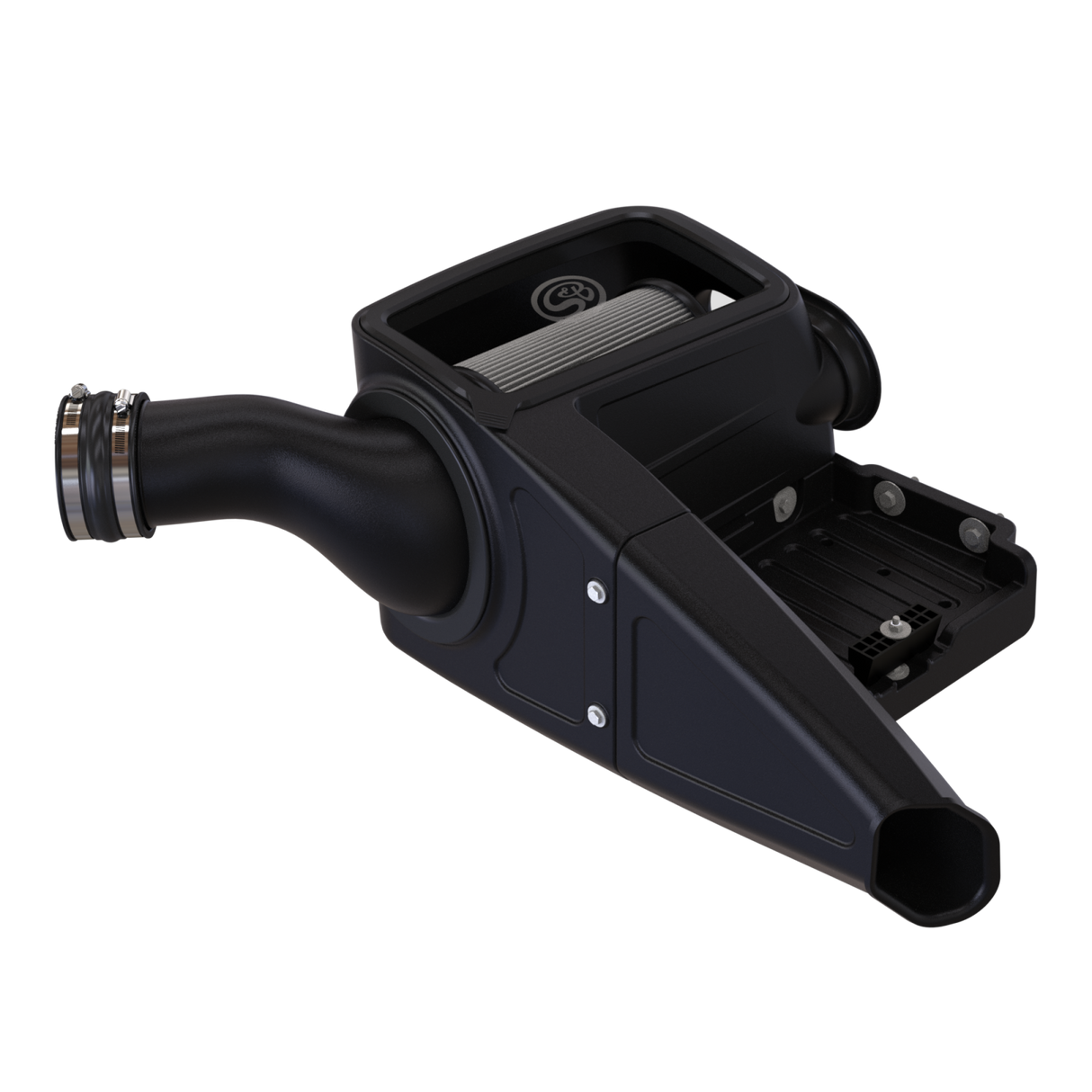 Cold Air Intake For 98-03 Ford F250 F350 F450 F550 V8-7.3L Powerstroke Dry Extendable White S&B