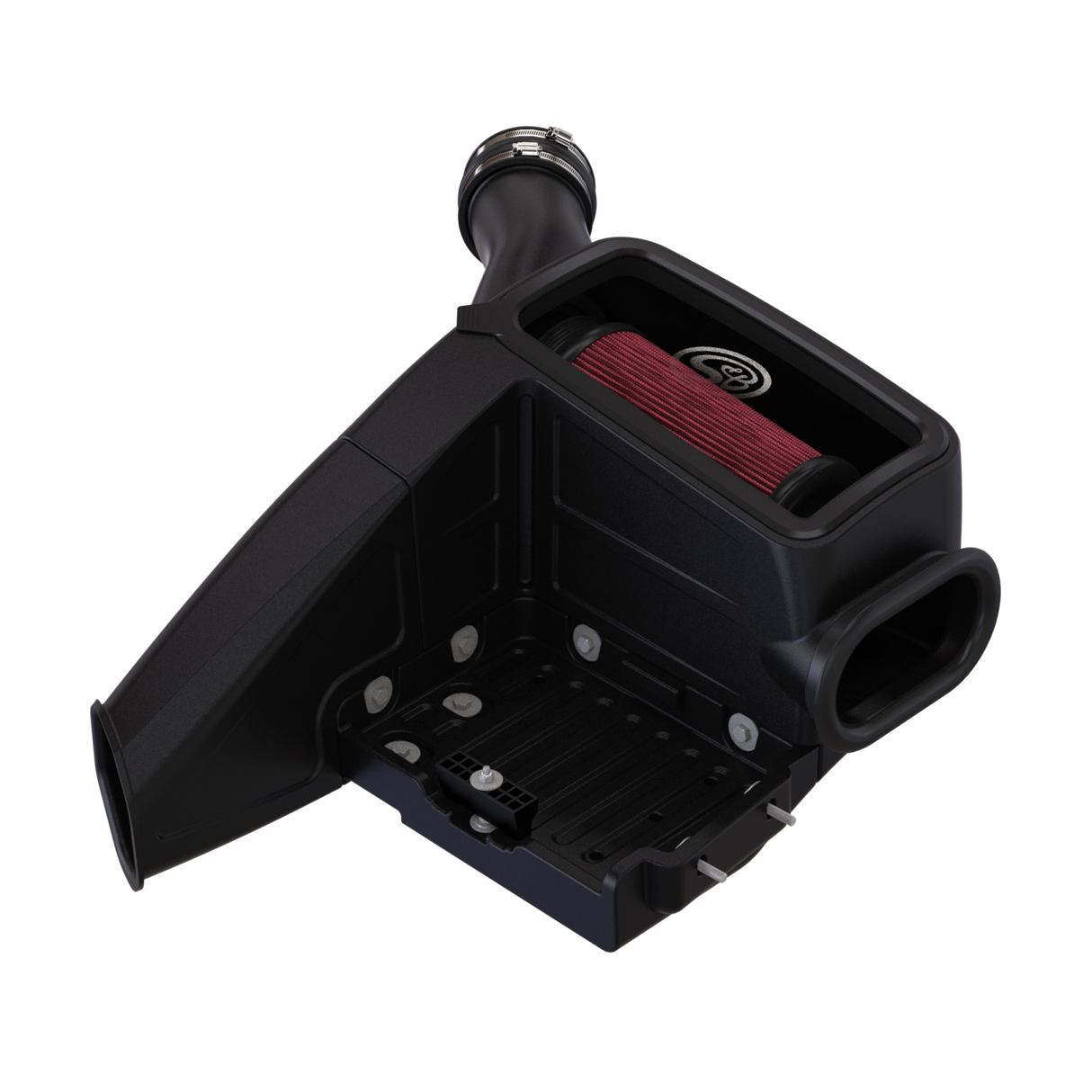 Cold Air Intake For 98-03 Ford F250 F350 F450 F550 V8-7.3L Powerstroke Cotton Cleanable Red S&B