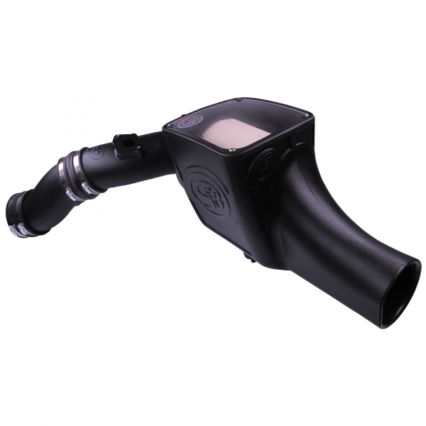 Cold Air Intake For 03-07 Ford F250 F350 F450 F550 V8-6.0L Powerstroke Dry Extendable White S&B