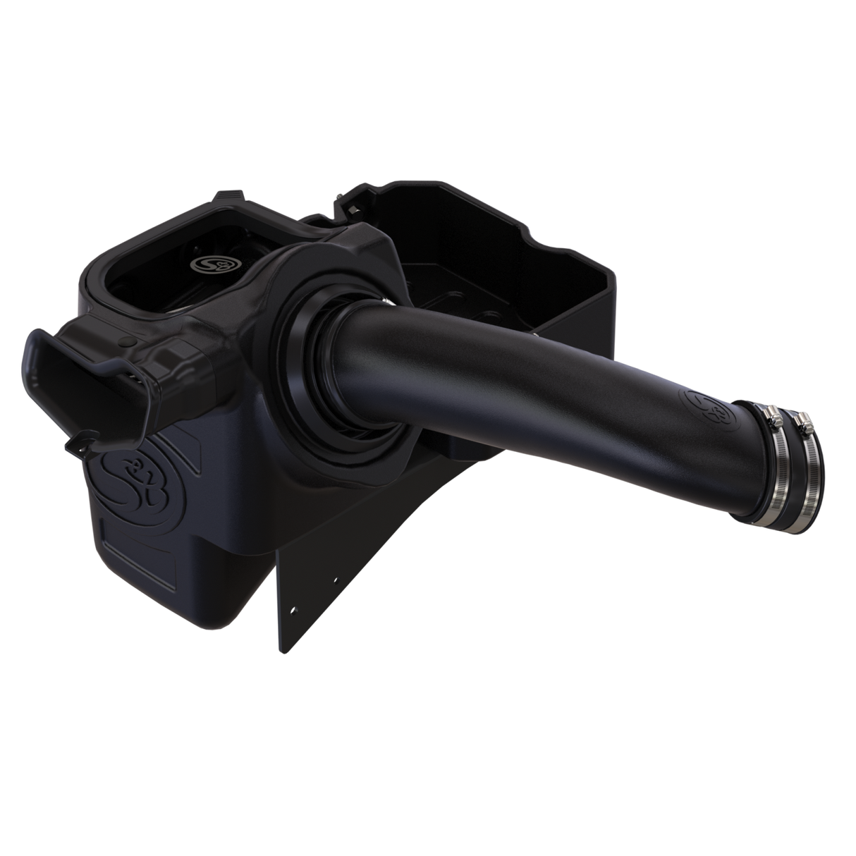 Cold Air Intake For 17-19 Ford F250 F350 V8-6.7L Powerstroke Dry Extendable White S&B