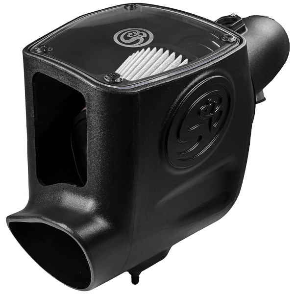 Cold Air Intake For 08-10 Ford F250 F350 V8-6.4L Powerstroke Dry Extendable White S&B