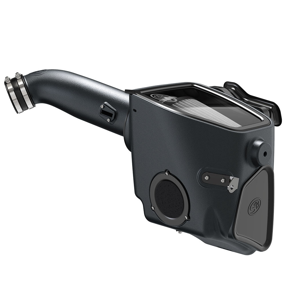 Cold Air Intake For 20-23 Ford F250 F350 V8-6.7L Powerstroke Dry Extendable White S&B