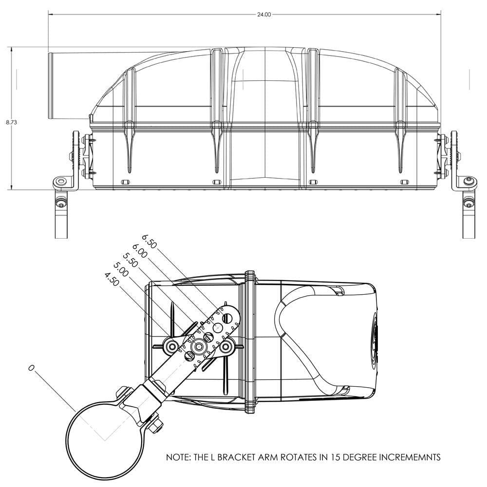 Particle Separator (Roll Bar Mounted) for 2022-2024 Polaris Turbo R, 2020-2026 RZR Pro XP, 2025-2026 RZR Pro S