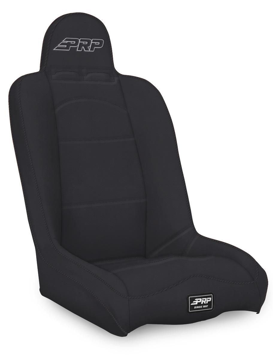 PRP Daily Driver High Back Suspension Seat; Black Vinyl