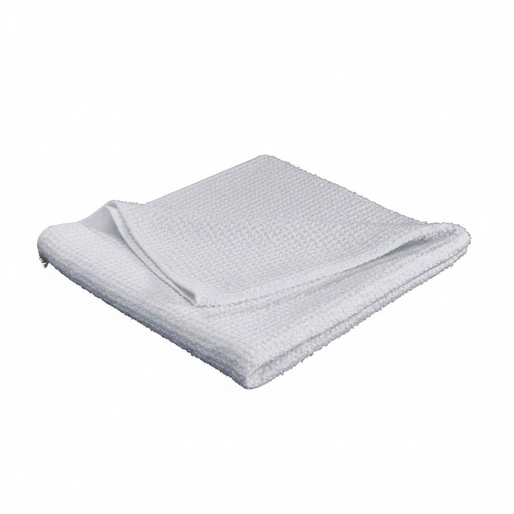 WeatherTech Microfiber Waffle Weave Drying Towel - White