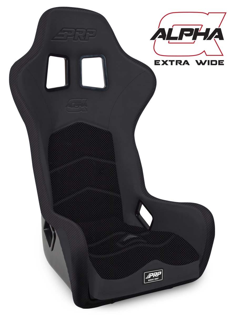 PRP Alpha Extra Wide Composite Seat, Black