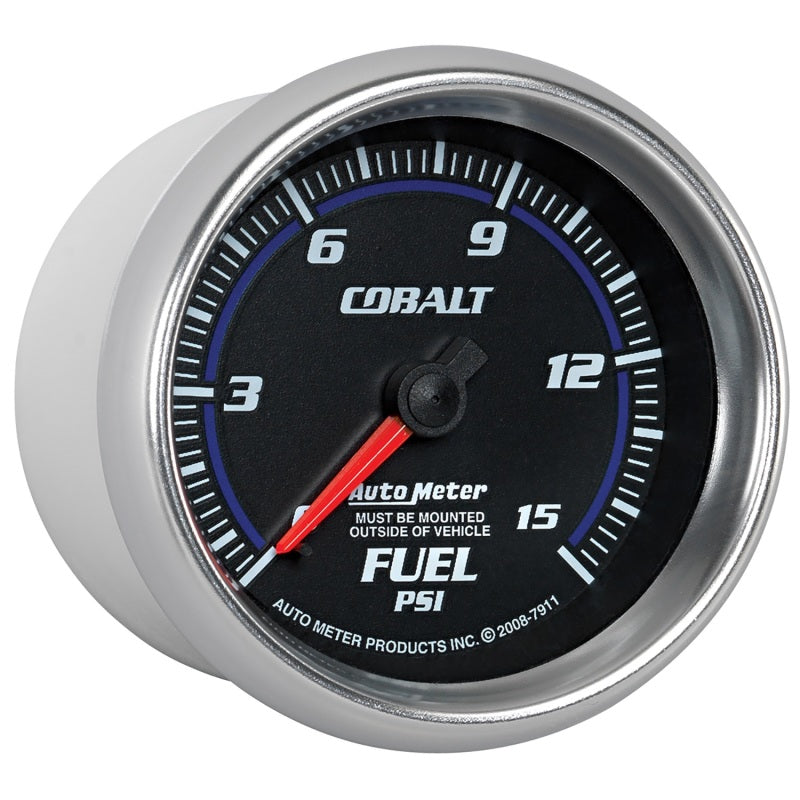 Autometer Cobalt 2-5/8in Mechanical Fuel Pressure Gauge 0-15 PSI