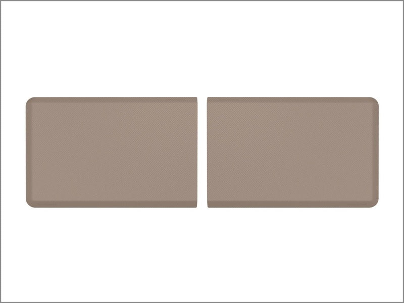 WeatherTech Comfort Mat Connect End Mats 24 x 36in. (2 Qty) Carbon Fiber - Tan