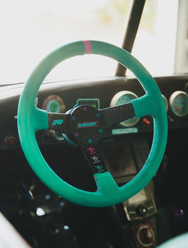 PRP Comp R Leather Steering Wheel - Red