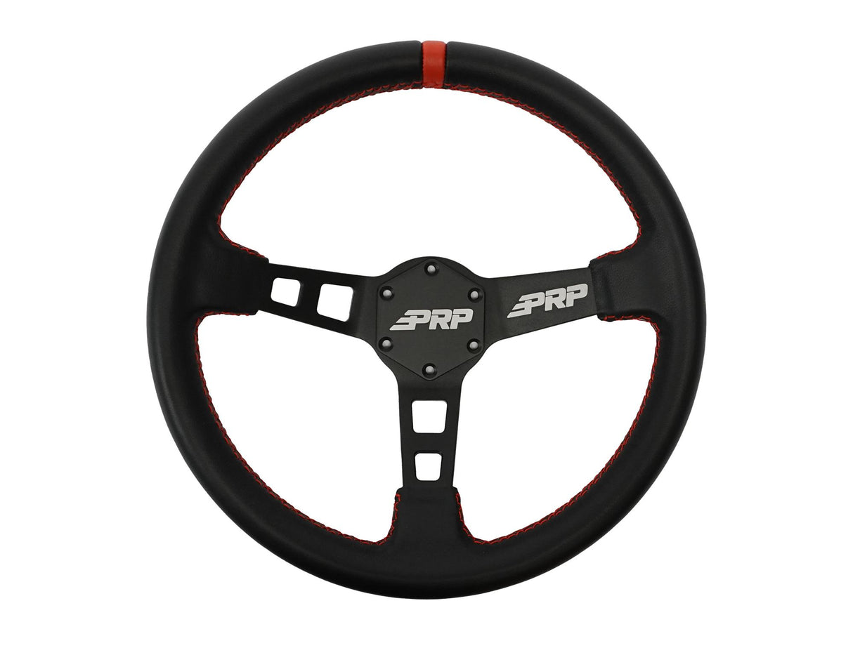 PRP Deep Dish Leather Steering Wheel