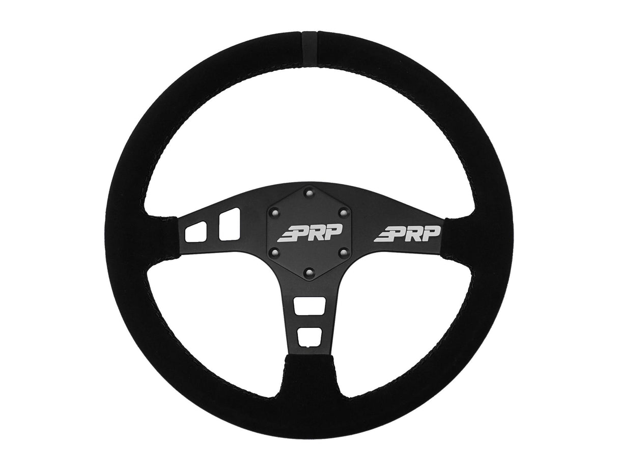 PRP Flat Suede Steering Wheel