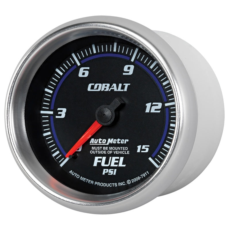 Autometer Cobalt 2-5/8in Mechanical Fuel Pressure Gauge 0-15 PSI