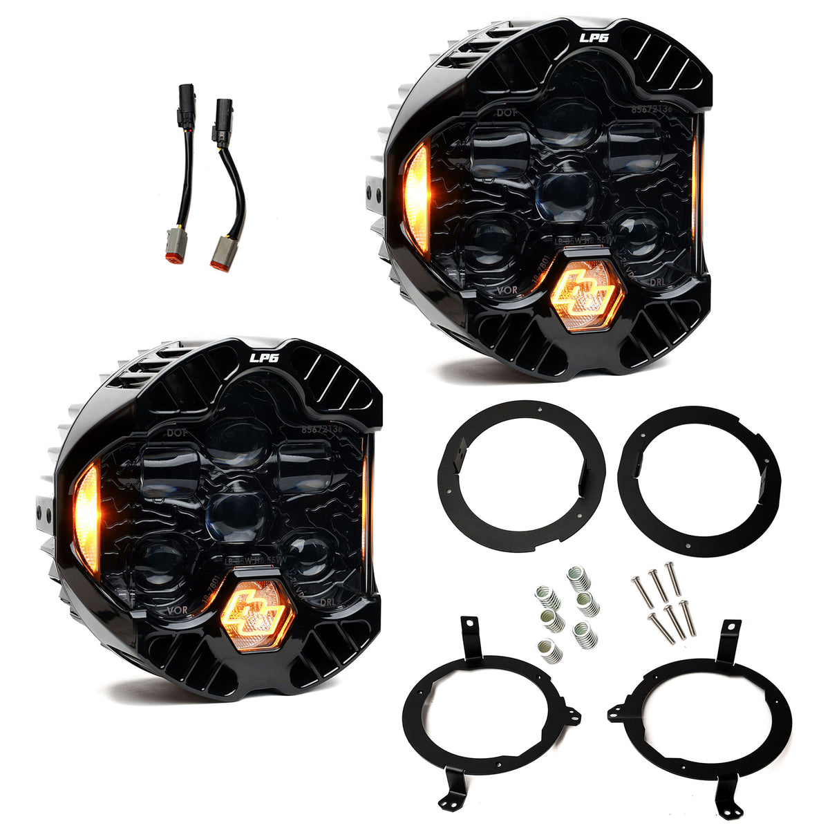 DOT LP6 LED Headlight Kit - Jeep 2018-2025 Wrangler JL; 2020-2025 Gladiator JT; NOTE w/LED Headlights