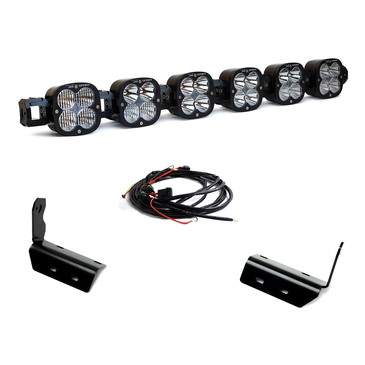 Baja Designs 24-25 Ford Raptor R/37 6XL Linkable LED Light Bar Bumper Kit