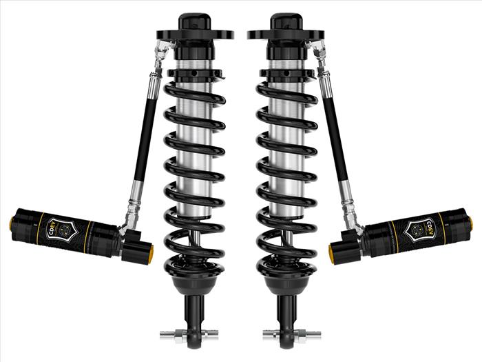 ICON 2021-2024 Ford F-150 4WD, 0-2.75" Lift, Front, V.S. 2.5 Series Coilovers, Remote Reservoir w/ CDEV, Pair