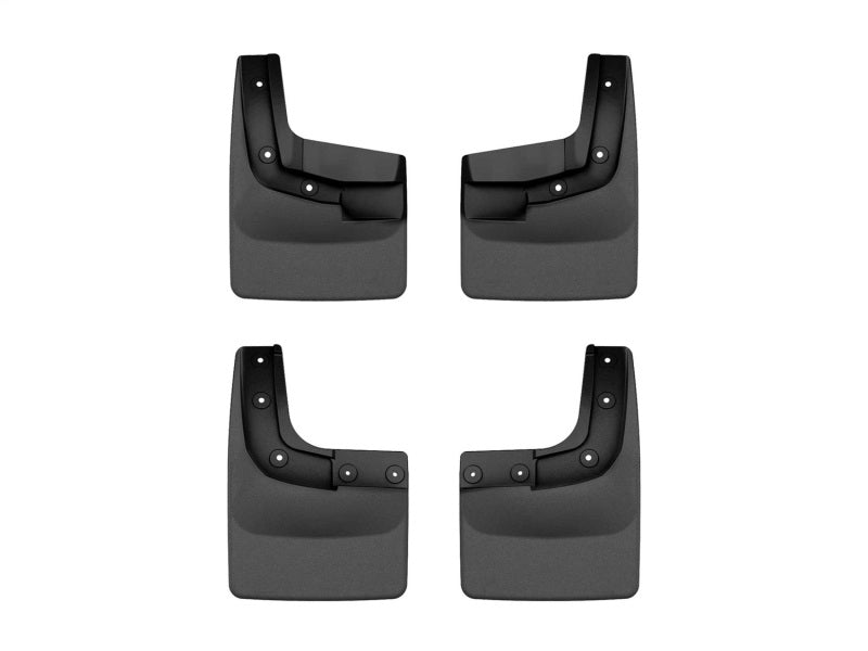 WeatherTech 2024 Ford Ranger (No Raptor) No Drill Front & Rear MudFlaps - Black