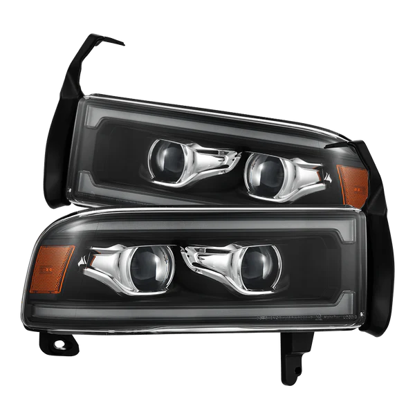 AlphaRex 94-01 Dodge Ram 1500 LUXX-Series LED Projector Headlights