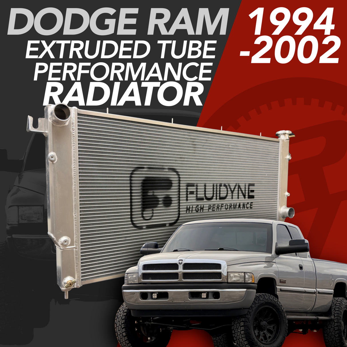 1994-2002 Dodge Ram 2500 3500 5.9L Cummins Diesel 5 Row Extruded Tube Aluminum Radiator
