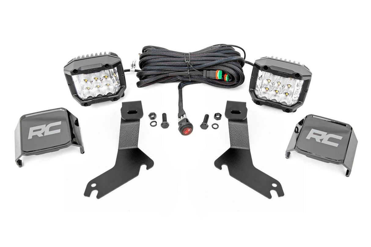 LED Light Kit | Ditch Mount | 3" OSRAM | Wide | Chevy Silverado 1500 (99-06)/Tahoe (00-06)