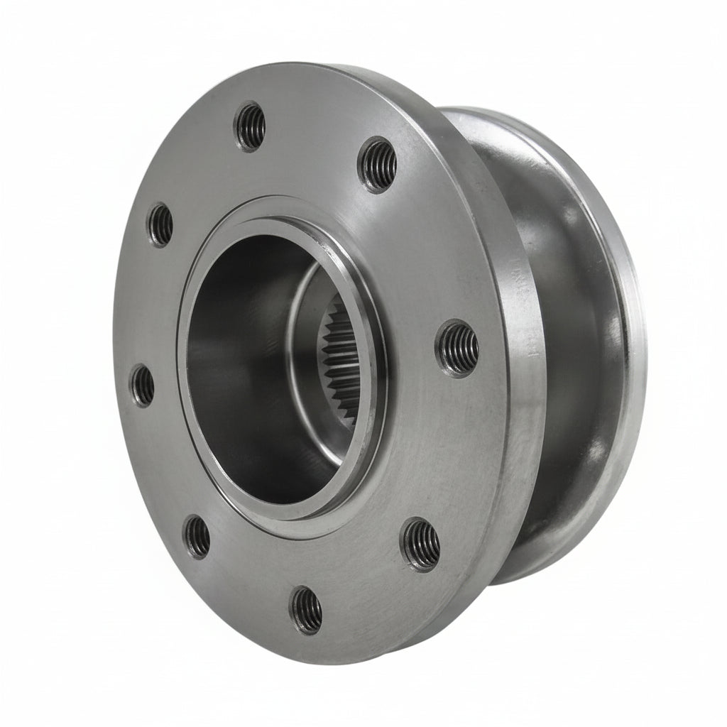 Round replacement yoke companion flange for Dana 80