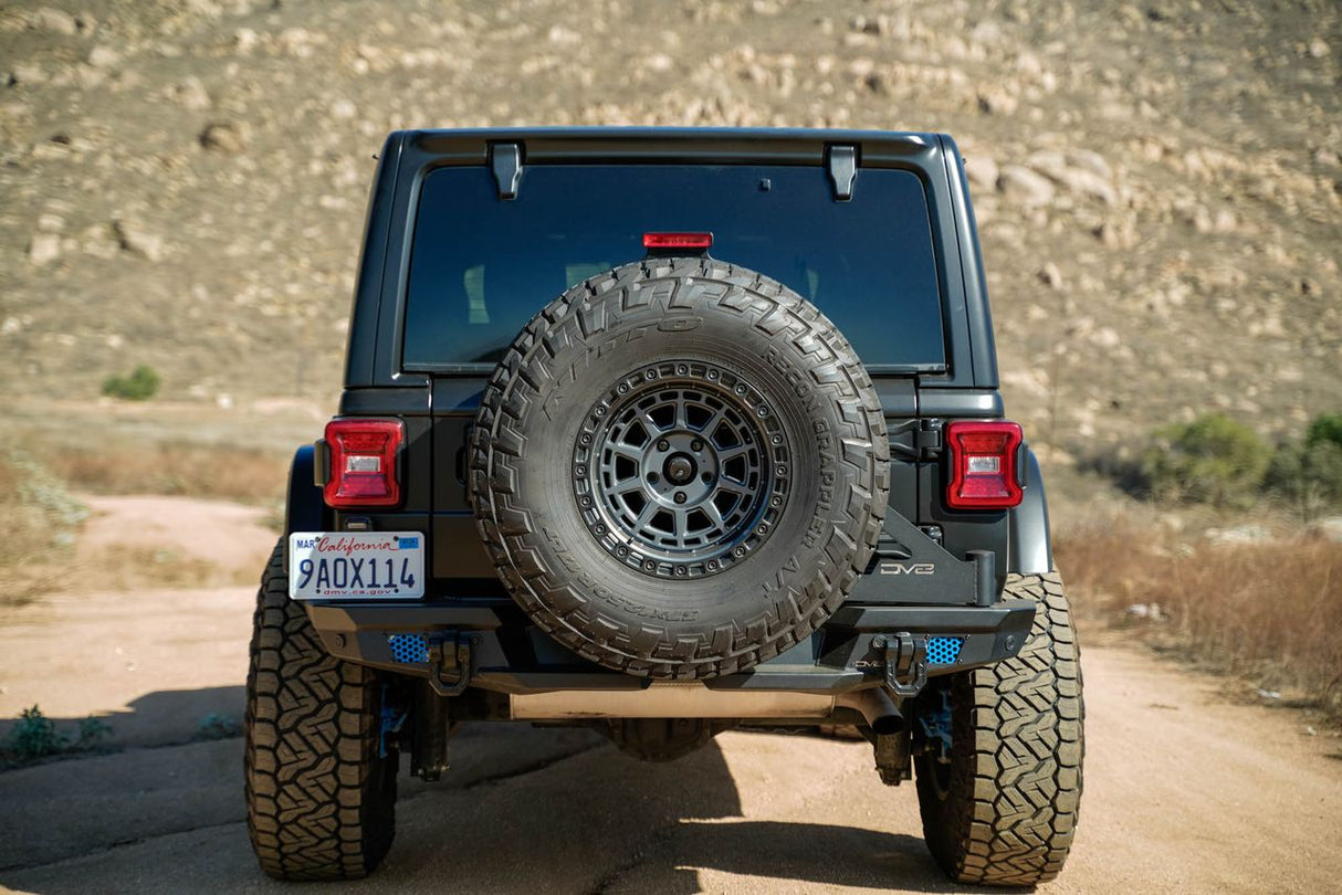 DV8 Offroad 18-23 Jeep Wrangler JL MTO Series Bumper Spare Tire Swing Gate
