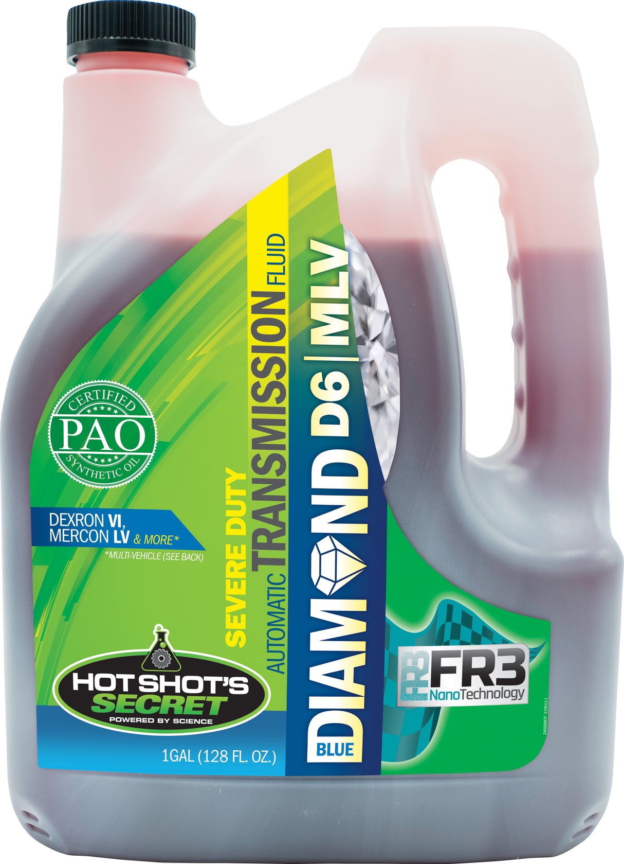 Hot Shot's Secret BLUE DIAMOND TRANSMISSION FLUID Dexron VI, Mercon LV (D6/MLV) - 1 GALLON