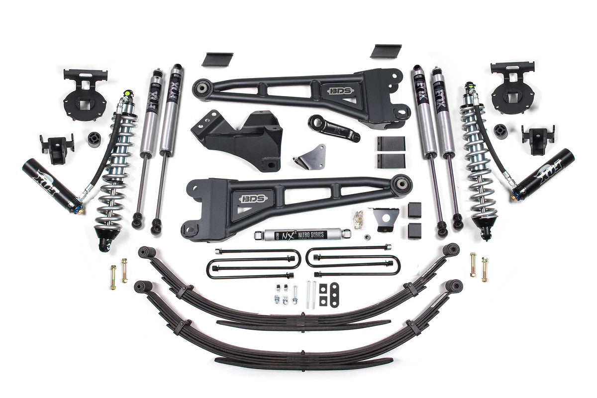 6 INCH LIFT KIT W/ RADIUS ARM - FOX 2.5 COIL-OVER CONVERSION - FORD F250/F350 SUPER DUTY (05-07) 4WD - DIESEL
