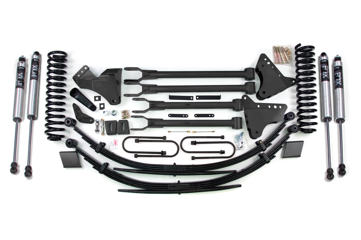 8-Inch Lift Kit w/ 4-Link for 2008-2010 Ford F-250/F-350 Super Duty 4WD Diesel - FOX 2.0 Performance Series