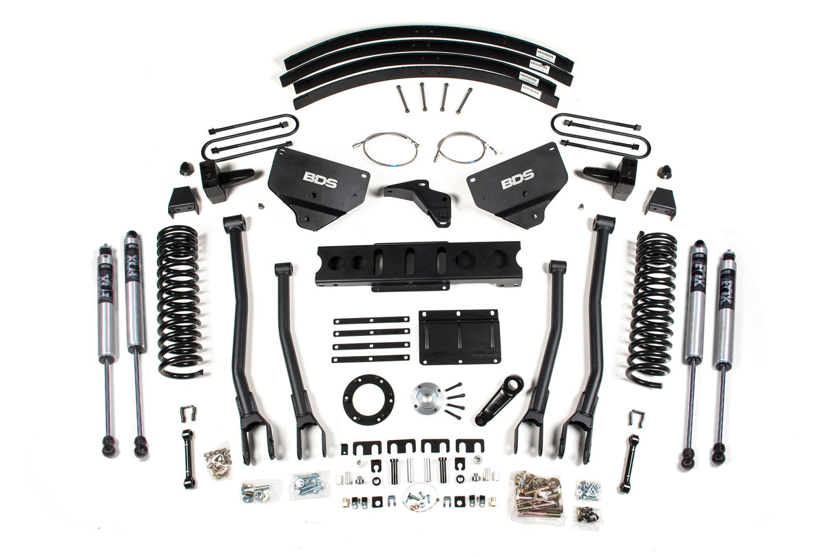 8-Inch lift Kit w/ 4-Link for 2013-2018 Dodge Ram 3500 4WD Diesel - Leaf Springs