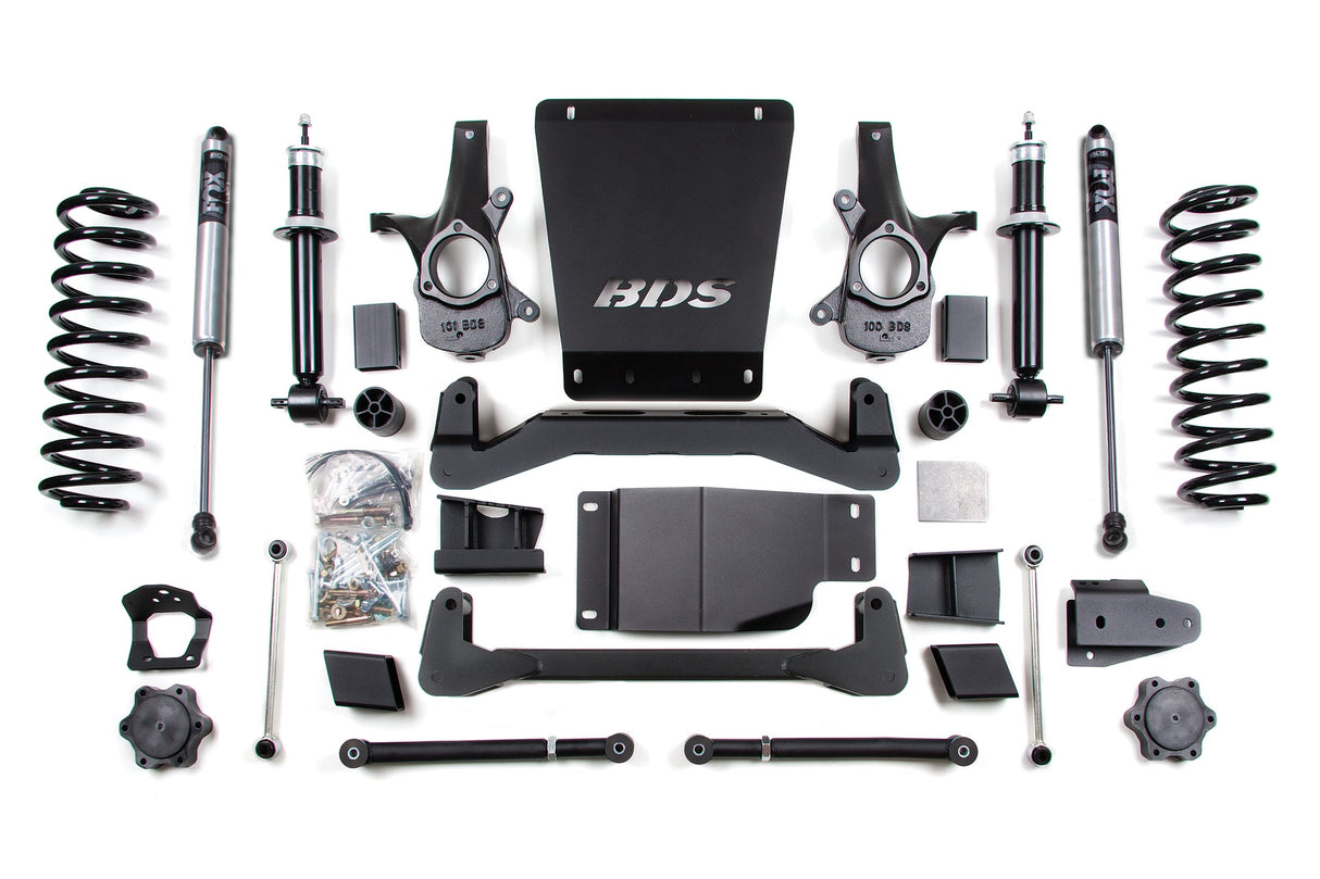 6-Inch Lift Kit for 2007-2014 Chevy/GMC Avalanche +Surburban + Tahoe + Yukon 1500 4WD - NX2 Nitro Series