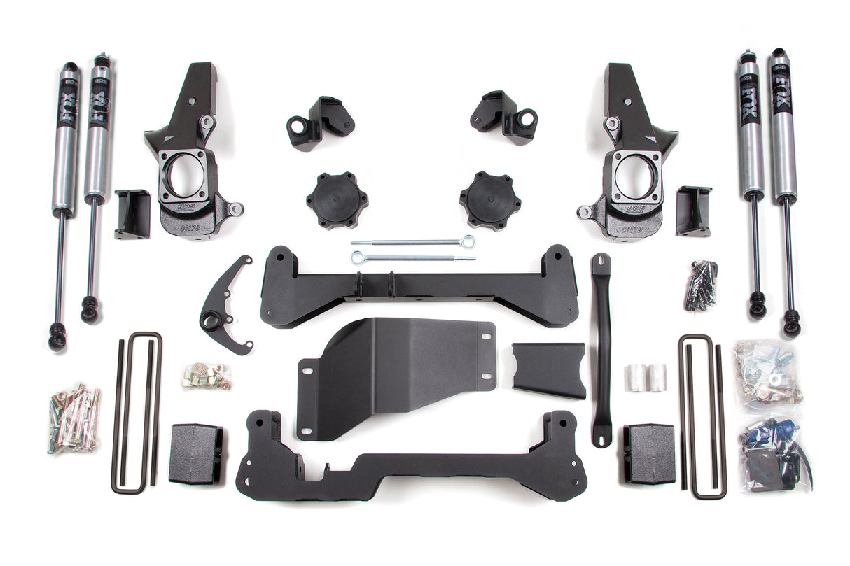 4.5-Inch Lift Kit for 2001-2010 Chevy Silverado + GMC Sierra 2500HD/3500 SRW 4WD - Narrow Track Knuckle