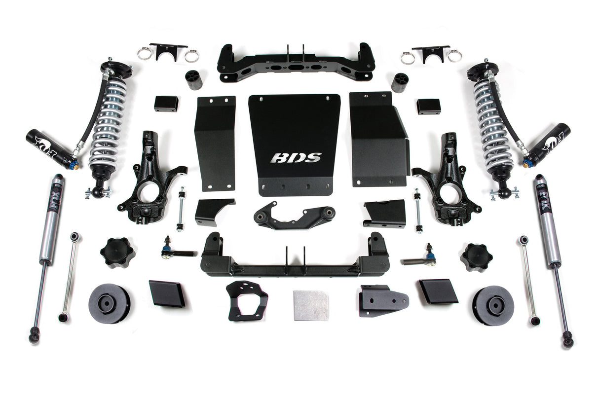 4-Inch Lift Kit w/ FOX 2.5 Coilovers for 2015-2019 Chevy/GMC Suburban, Tahoe, Yukon/XL 1500 4WD - Aluminum / Stamped Steel