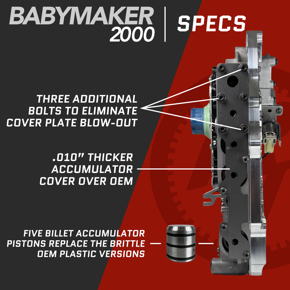 68RFE High Performance Valve Body 2019-2024 Aka "BabyMaker 2000"