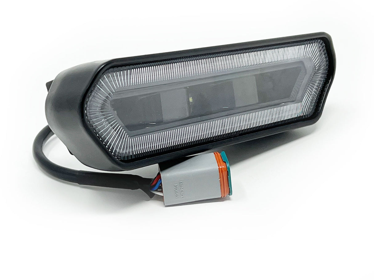 KD Fabworks Spare Tire Carrier License Plate Mount - Fits RIGID CHASE style lights