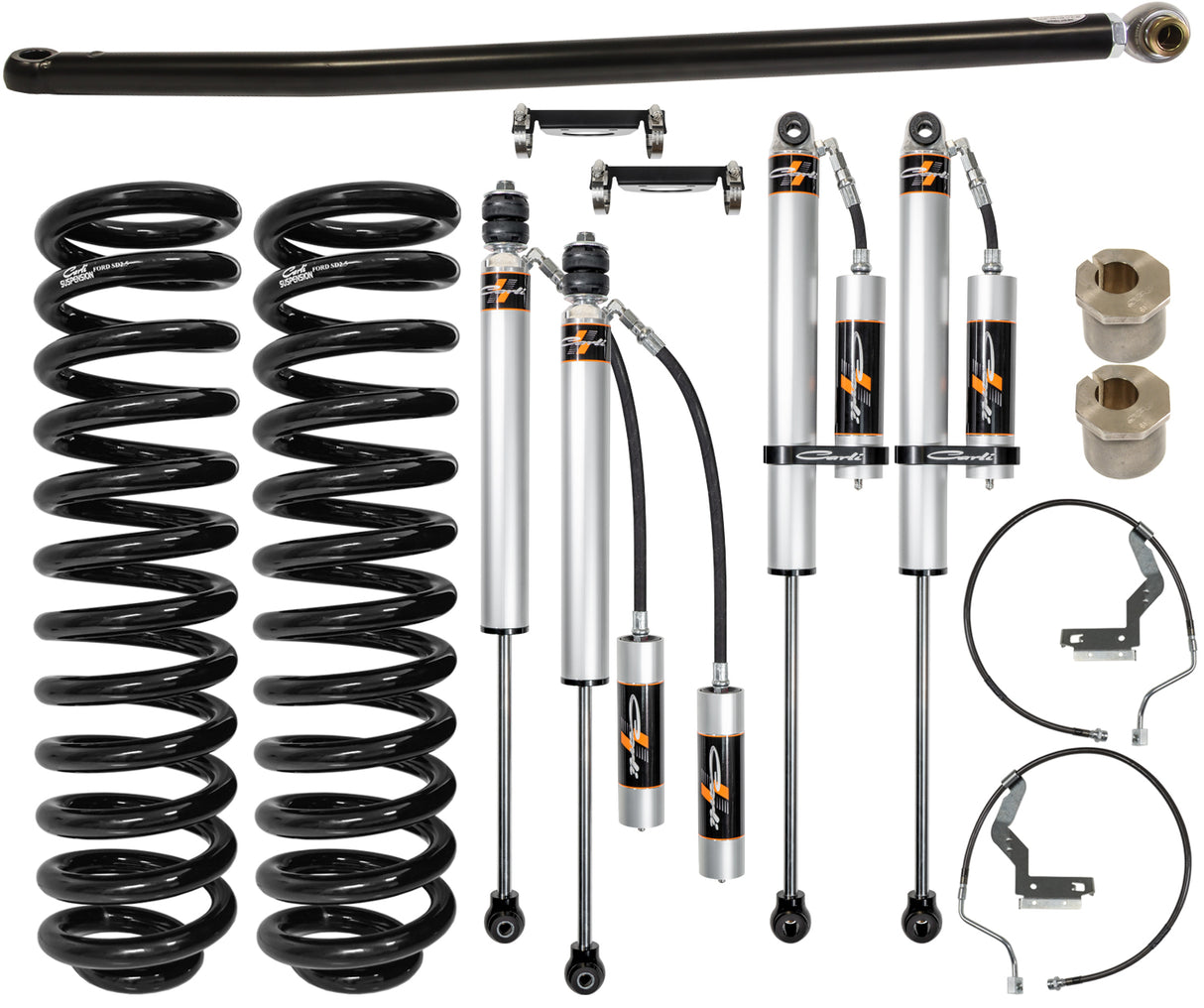 Carli 11-16 Ford F250/350 4X4 Gas 2.0in Lift Backcountry System