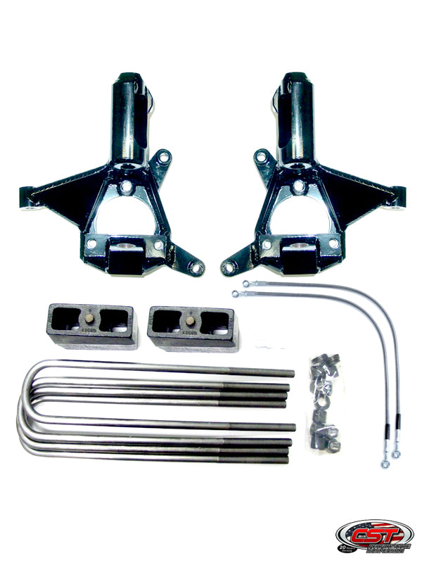 CST 3.5-5.5" Stage 1 Spindle Lift System — 14-18 GM 1500 2WD