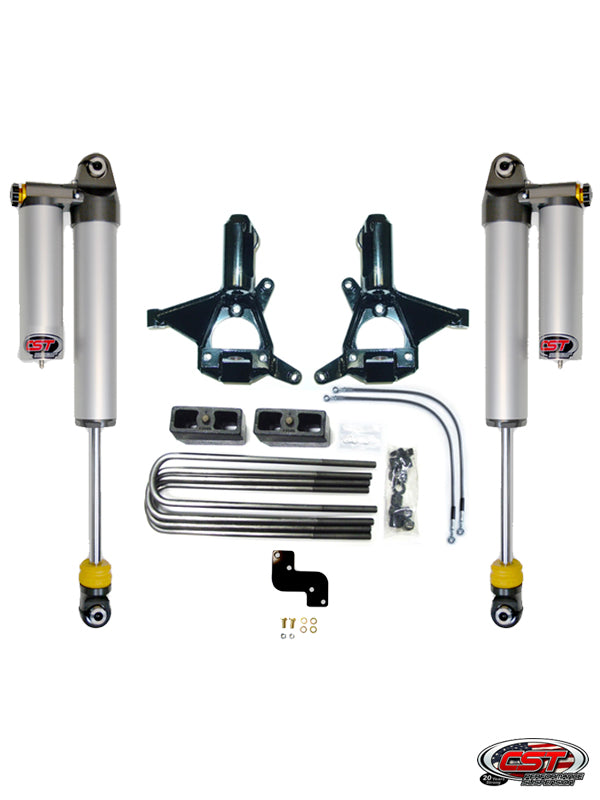 CST 3.5-5.5" Stage 4 Spindle Lift System — 14-18 GM 1500 2WD