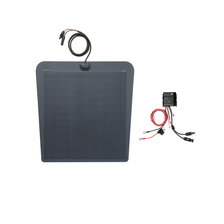 Chevrolet-Silverado-2500HD-with_Scoop-Lensun-75W-Hood-Solar-Panel