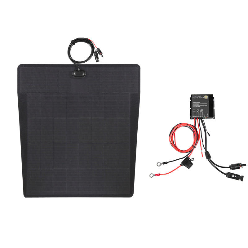 Chevrolet Trailblazer (2001-2009) Lensun 100W Hood Flexible Solar Panel