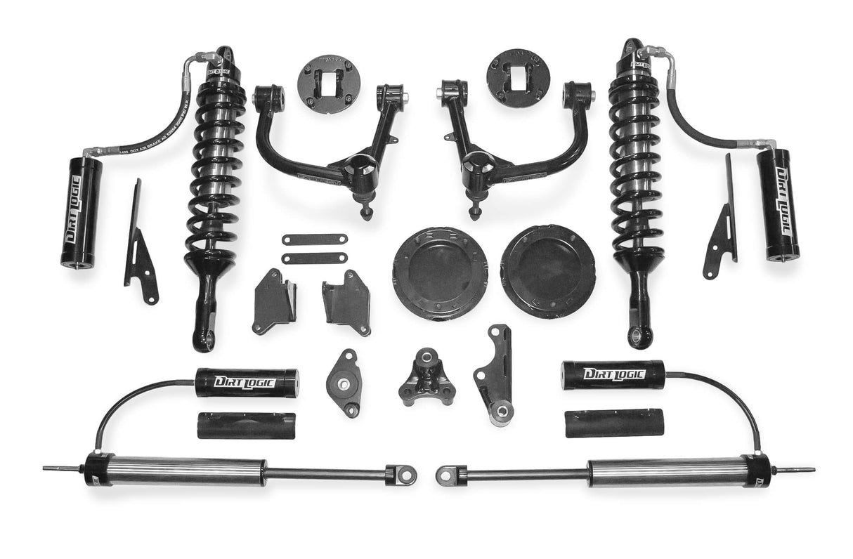 Fabtech 3″ UCA Kit w/ Dirt Logic 2.5 Resi Coilovers & Rear Dirt Logic 2.25 Resi Shocks