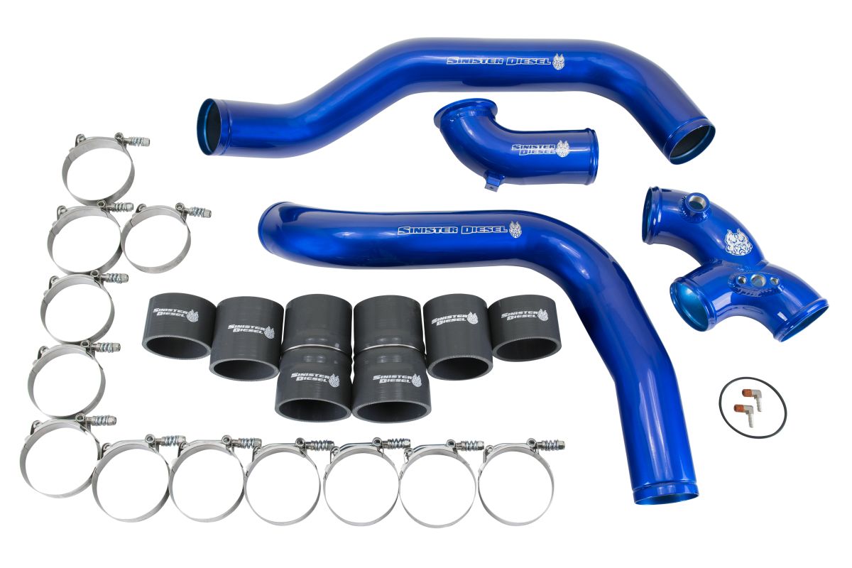 Sinister Diesel Charge Pipe Kit w/ Intake Elbow for 1999.5-2003 Ford Powerstroke 7.3L