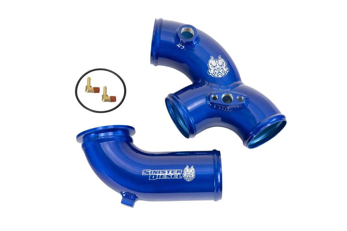 Sinister Diesel Charge Pipe Kit w/ Intake Elbow for 1999.5-2003 Ford Powerstroke 7.3L