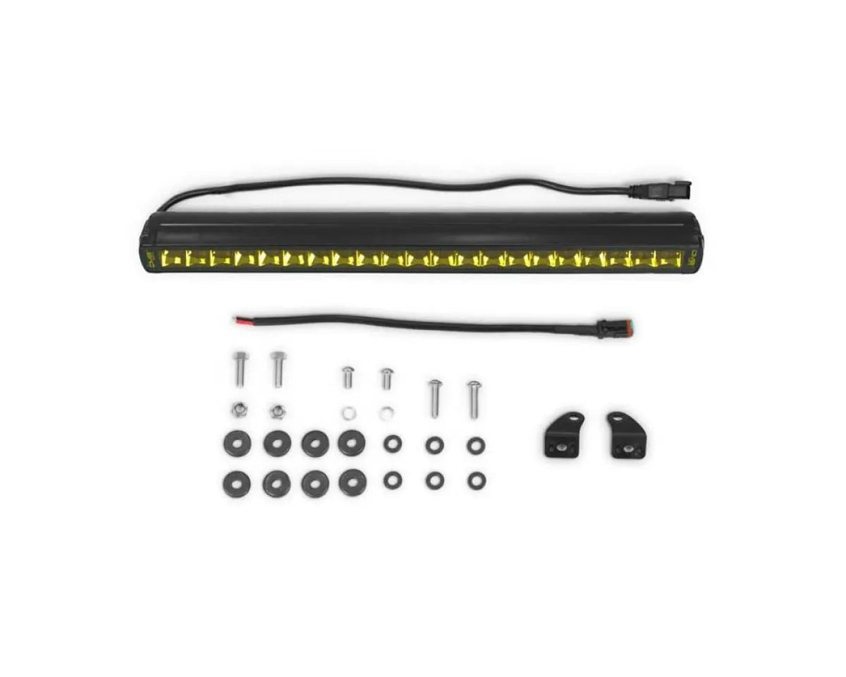 DV8 Offroad 20In Elite Series Amber LED Light Bar - Single Row