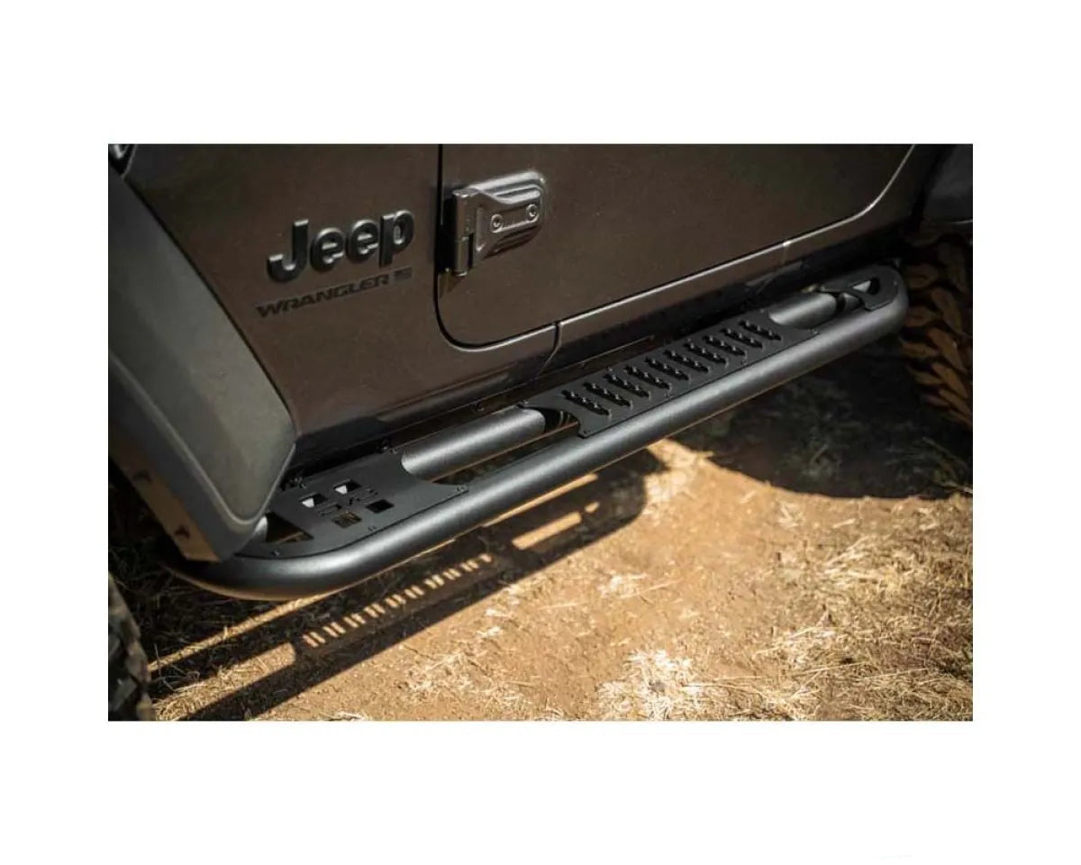 DV8 Offroad 2018+ Jeep Wrangler JL 2-Door Bolt-On OE Plus Side Steps