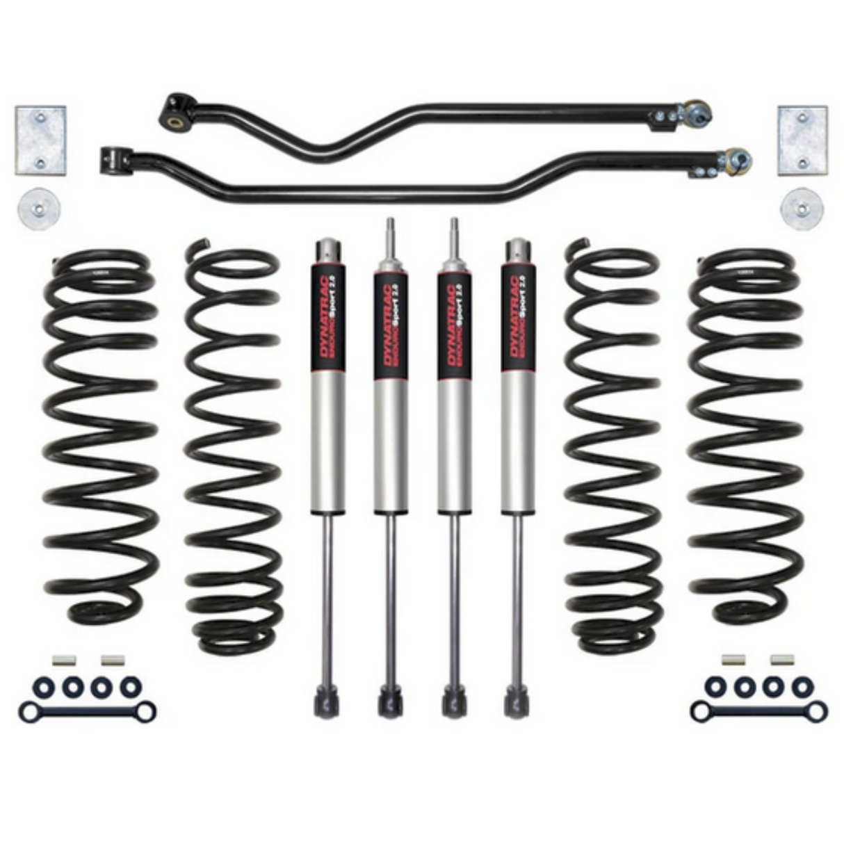 Dynatrac EnduroSport® 3" Suspension Lift Kit System 2, JK30-1X5310-L2, 2007-2018 Jeep Wrangler JK